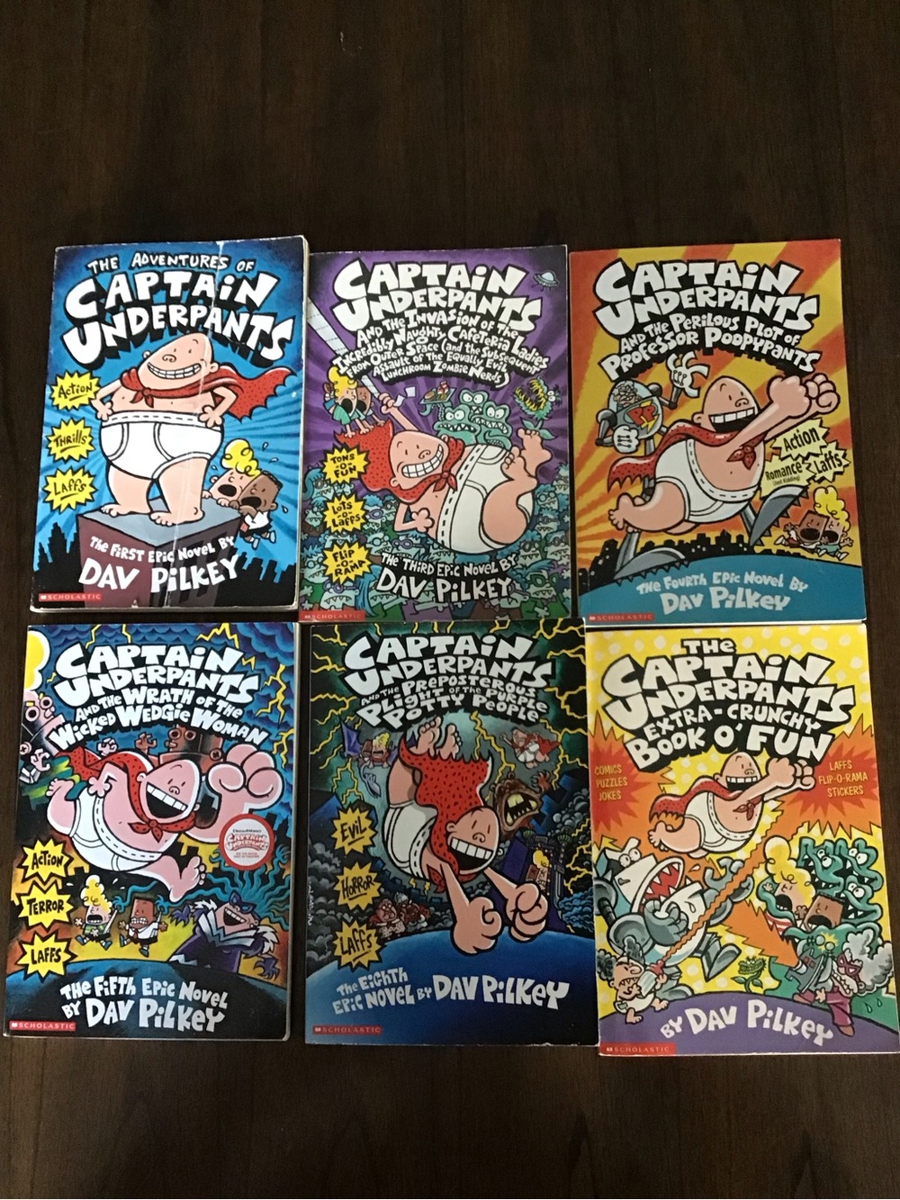 Captain Underpants Book Set - Colorful Multi-Volume Collection